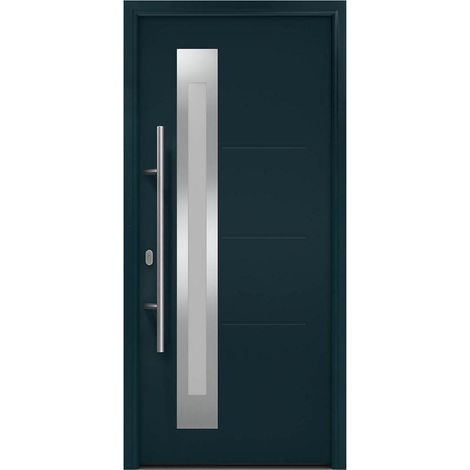 Hörmann Ecostar Haustür "ISOPRO IP 780S", anthrazitgrau (RAL 7016), 110 x 210 cm (B x H), DIN Links