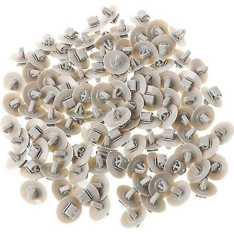 Lot de 100 clips de garniture pour Renault Trafic – Fixation moulure porte – Plastique gris – Diamètre 20mm (1/5)
