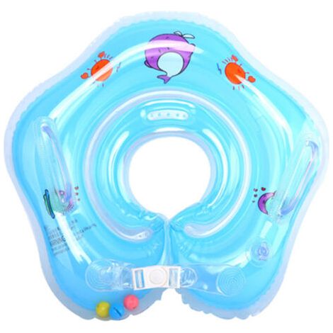 Aufblasbarer Babyschwimmer, Nackenstütze für Säuglinge