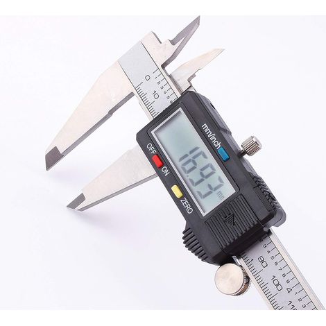 LCD Digital Vernier Caliper, Digital Vernier Caliper Stainless Steel Gauge Micrometer 8 inch Electronic Measuring Tool for DIY Household (1/5)