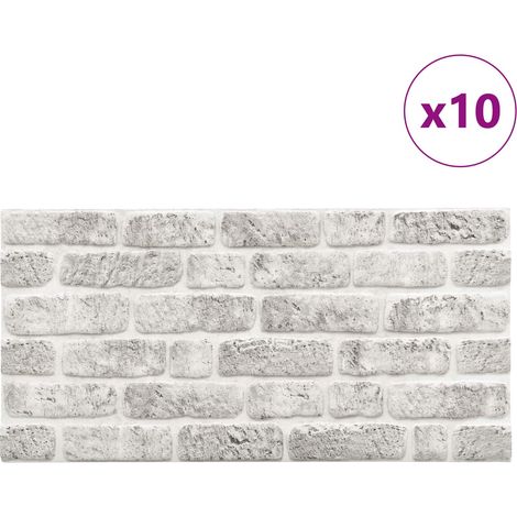 Maison Exclusive - Pannelli da parete 10 pcs Grigio Chiaro 100 x 50 cm Schiuma EPS