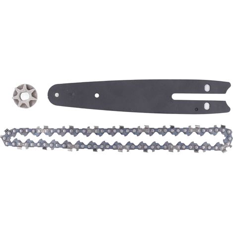 Kit catena per motosega: pignone in acciaio da 186 mm + barra guida da 230 mm + catena da 6 pollici – mini motosega elettrica