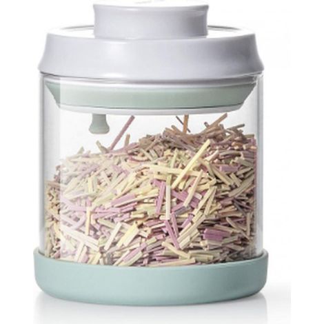 Ankou - bocal de rangement en verre (sous vide) 1200 ml pour par exemple le stockage de lait en poudre, un porte-lait en poudre pour bébé, un distributeur de lait en poudre, un bocal de rangement en v