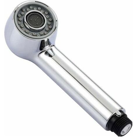 Douchette Robinet Cuisine 2 Jets Tête de Douche Remplacement Douchette pour Mitigeur Cuisine, Chromé (1/5)