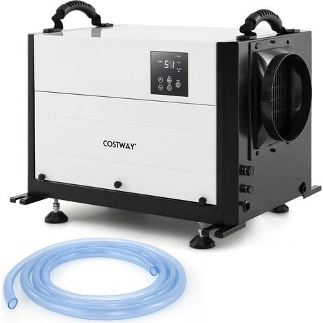 Costway – Déshumidificateur professionnel 58,5 L/jour – 3 modes de fonctionnement – Minuterie 24 h – Drainage par gravité – Dégivrage automatique pour sous-sols (1/5)