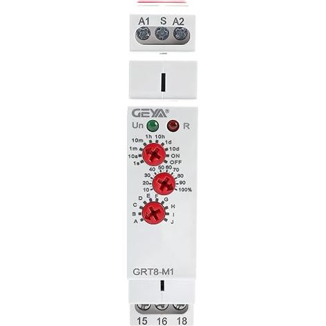 Relè temporizzato multifunzione GEYA 16A con 10 funzioni, controllo 1SPDT, 230V AC (GRT8-M1, 230V AC) (1/5)