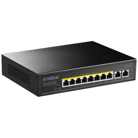 STRONG SWITCH 8 POE CON 2 ENLACES ASCENDENTES ETHERNET