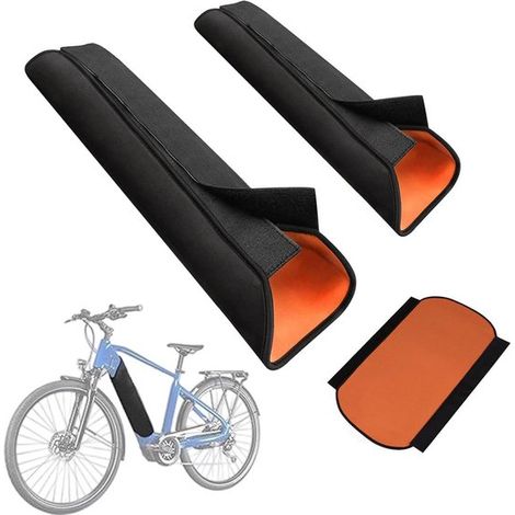 Housse de protection pour batterie au lithium de vélo électrique - pour circonférence de cadre 28-36 cm - 2 pièces (1/5)