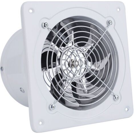Ventilateur d'Extraction 6 Pouce Extracteur d'Air Ventilation Murale Silent Salle de Bain Garage Cuisine 40W 220 V Ventilo 600m³ / H Débit d'Air,Blanc (1/5)