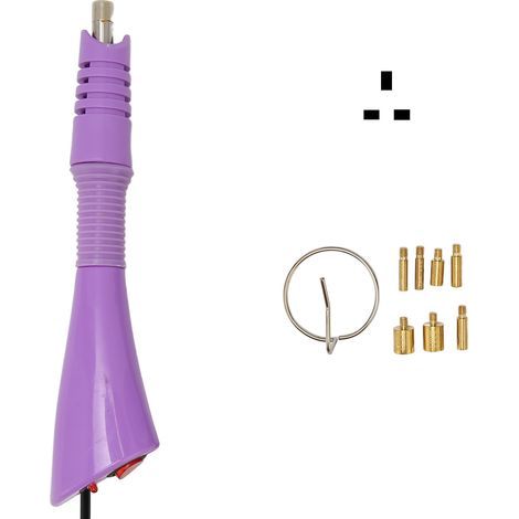 Heißfixiergerät mit 7 Aufsätzen und Ringen, energiesparendes Gerät für die DIY-Metallapplikation auf Kleidung, UK-Stecker 110–220 V, Lila (1/5)