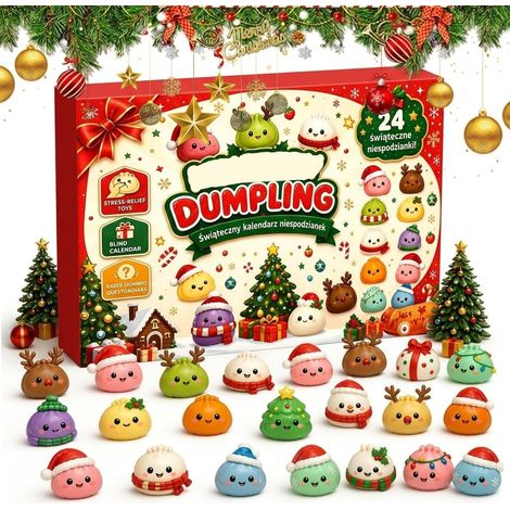 Calendrier de l'Avent 2026 avec 24 Figurines de Dumpling de Nol (1/5)