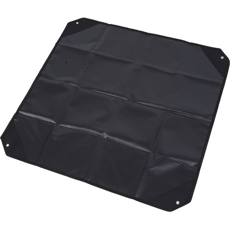 Housse de protection extérieure imperméable et anti-poussière en tissu Oxford 600D pour climatiseur (unités extérieures), noire, 81 x 81 cm (1/5)