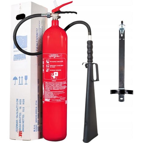5 kg CO2-Schneelöscher Typ GS5x 89B + Halterung mit UDT-Zertifizierung