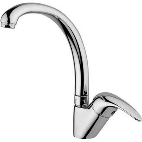 Miscelatore monocomando lavello canna alta linea nettuno due