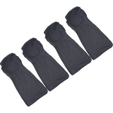 Lot de 4 housses de chaise de salle à manger douces, confortables, résistantes, faciles à nettoyer, antidérapantes, de couleur unie, pour la maison, l'hôtel ou le restaurant.