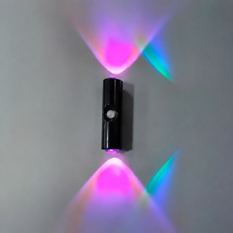 Veilleuse LED Murale Détecteur de Mouvement Magnétique Noire RGB 1 Pièce noir rgb 1 15 × 3,5 × 3,5 cm 60 g – Livraison gratuite