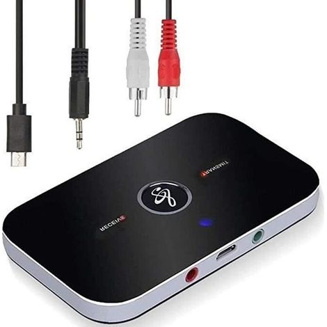 Adaptateur Bluetooth Récepteur,Ozvavzk Bluetooth Émetteur Récepteur 5.0 Transmetteur Récepteur Bluetooth Audio 2 en 1 avec Sortie (1/4)