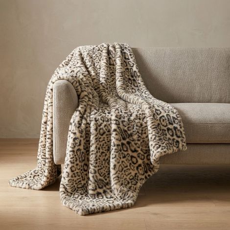 Super Soft Leopard Print Cosy Throw (1/2)
