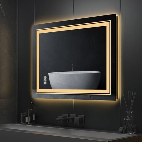 Miroir Salle de Bain Lumineux - 80 x 60 cm (1/5)