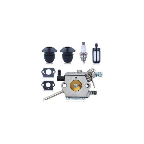 Kit Carburateur Filtre à Essence Pour Stihl H24D FS 48 52 56 62 66 81 86 106 FS48 FS52 FS56 FS62 FS66 FS81 FS86 FS106 Tondeuse à gazon, Remplacement Pour Walbro WT-45-1, 4126 1200 0600 (1/5)