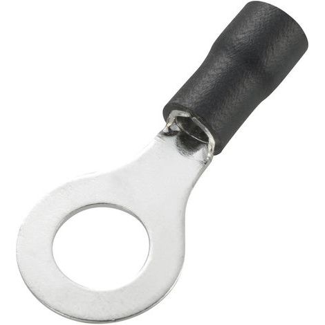 COSSE À OEILLET TRU COMPONENTS 738266 SECTION MAX: 4 MM² Ø DU TROU: 4.2 MM PARTIELLEMENT ISOLÉ NOIR 50 PC(S) (1/2)