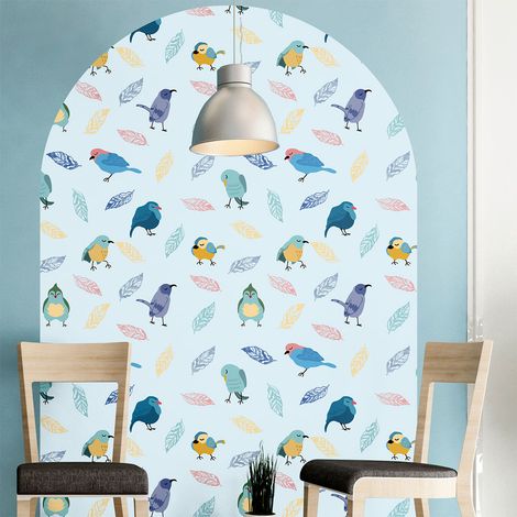 Papier peint intissé pré-encollé fresques géantes - ARCHE DES OISEAUX - 87x60cm (1/5)
