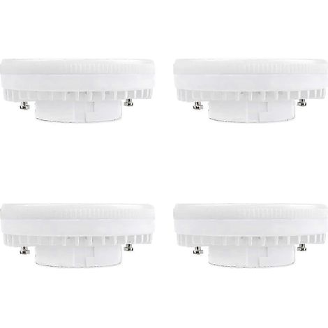 Ampoule LED GX53 9 W Blanc neutre 4000 K 900 lm, lot de 4, non dimmable, classe énergétique A, équivalent 15-18 W CFL (1/5)
