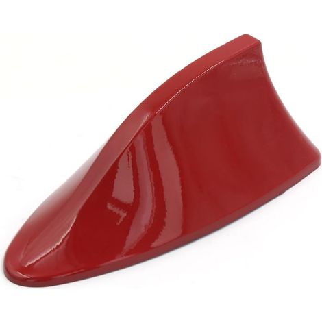 sourcing map Antenne Requin AM/FM Signal Adhésif Rouge 1 Pièce Matériau ABS, Dimensions 70x75x170mm, Installation Facile Sans Perçage, Compatible Avec La Plupart Des Voitures (1/3)