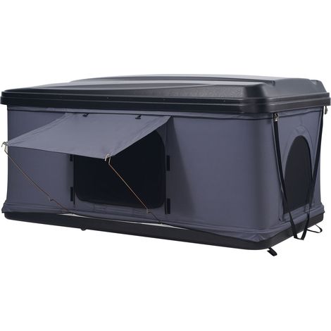 Tente de Toit Coque Rigide Naturnest 2-3 Places, Tente de Toit Rigide avec Échelle Télescopique Matelas Épais, Imperméable Coupe-Vent pour SUV 4x4 Van Pickup (1/5)