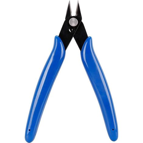 Coupes latérales Petit bleu, coupe-côté électronique de 130 mm, mini coupe-fil pour les fils doux et extrêmement fins, fabrication de modèles, électronique (1/5)