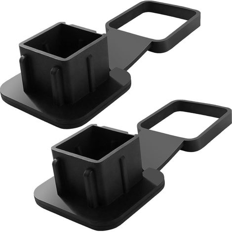2 Bouchons de protection pour attelage de remorque 5,1 cm en caoutchouc noir (1/5)