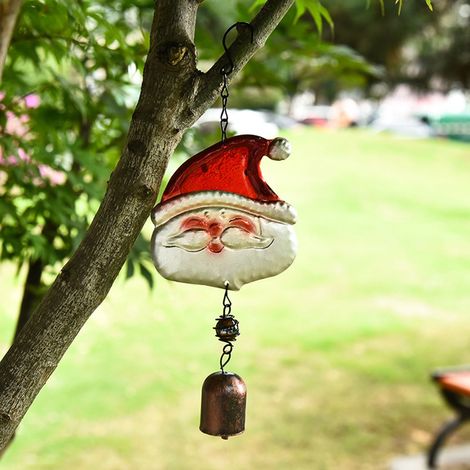 Clochette De Noël - Clochette À Vent En Fer - Décoration Extérieure Balcon Jardin - 29 x 10 cm - 1 Pièce (1/5)