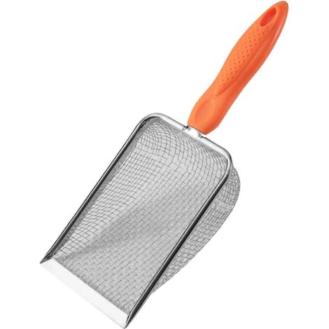 Pelle à litière pour chat, pelle à sable portable, antiadhésive, outil de nettoyage, pelle en métal pour chat-10 mesh (1/5)
