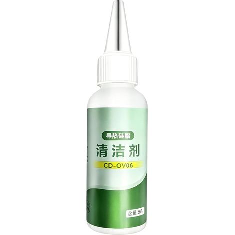 Détachant pour Pâte Thermique Silicone 50ml Agent de Nettoyage pour Graisse Dissolvant de Pâte Thermique pour PC Portable pour CPU GPU Console Ordinateur Dissipateur Chipset (1/5)