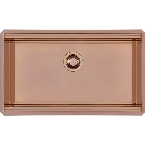 Foster Milanello Lavabo sobre-encimera Rectangular Acero inoxidable (1/2)
