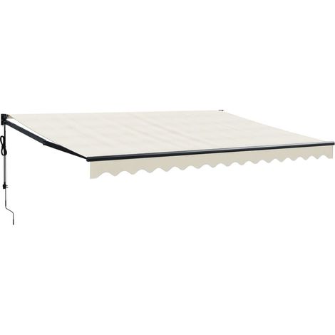 Maison Exclusive - Tenda Sole Automatica Retrattile Crema 4,5x3 m