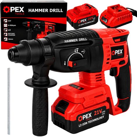 Marteau perforateur perceuse sans fil marteau perforateur 2 batteries 3 ah sds+ (1/5)