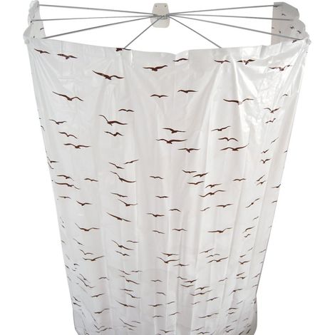 RIDDER Sylt - Tenda da doccia in pellicola di ricambio, 100% PEVA, beige, circa 210 x 170 cm