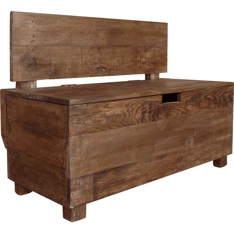 Maison Exclusive - Sitzbank Massives Mahagoniholz 86x40x60 cm
