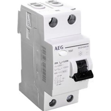 Interruttore differenziale puro 25A AEG 30ma classe AC curca C