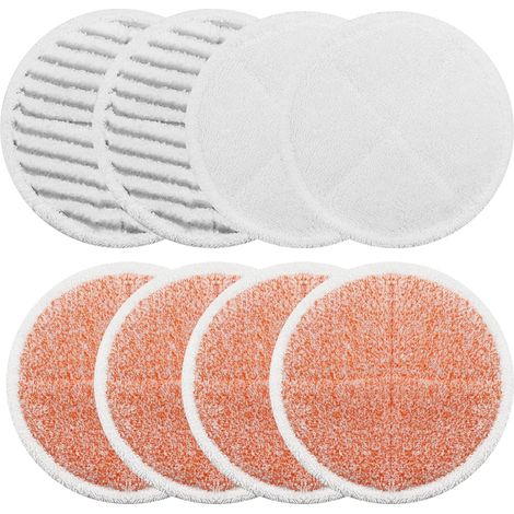 Ensemble de tampons rechange pour serpillière Bissell Spinwave 2039A et 2124 : 4 robustes 2 souples nettoyage. (1/5)