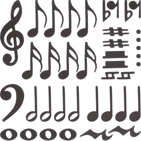 Double-Sided Music Note Magnets for Teachers - Reusable Magnetic Whiteboard Note Symbols for Music Teaching - Usable Music Notes for Fridge and Classroom (1/5)