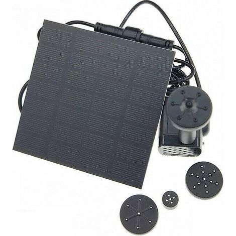 Fontaine solaire de 1,2 W avec pompe à eau solaire pour la décoration de jardin (1/5)