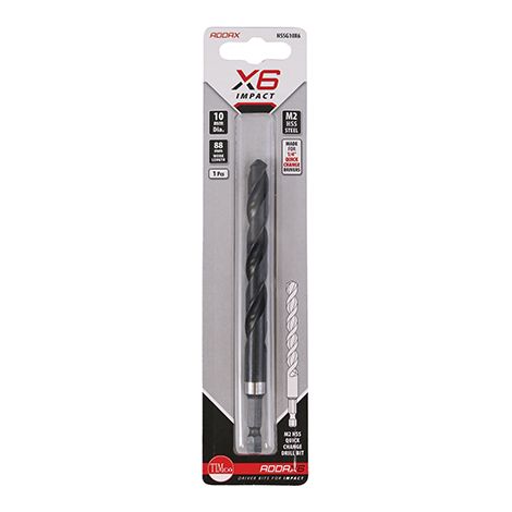 TIMCO X6 HSS Impact Drill Bits - 10.0mm