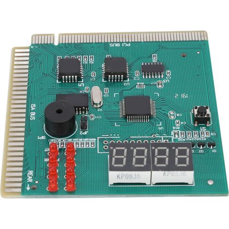 Carte de diagnostic PC standard à 4 chiffres, port PCI ISA, double affichage du code POST, carte de diagnostic de bureau pour carte mère PC