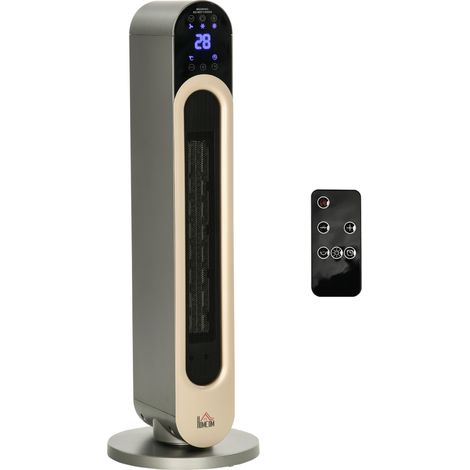 Chauffage soufflant oscillant BOLOGNE argent (1/5)