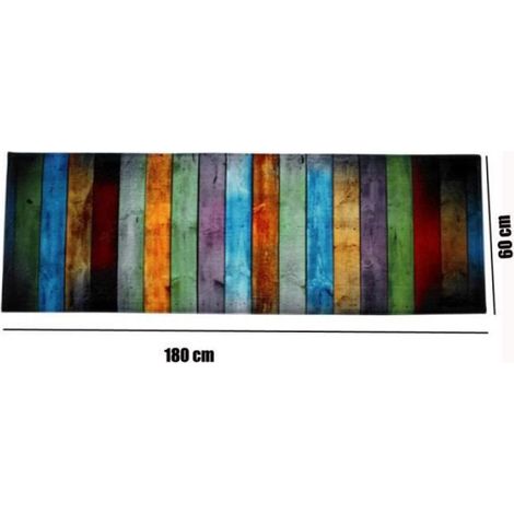 1 Tapis Cuisine, Polyester fiber, Absorbant, Antidérapant, Devant Evier