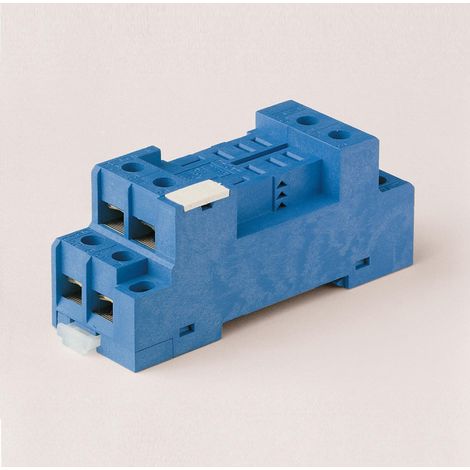 Support 12A 250V série 5632 bleu étrier métallique à vis FINDER 9672SMA