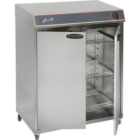 Armoire chauffante ventilée PRO 5 bacs GN 1/1, pour 120 assiettes (Ø)340 mm, sur roulettes, 3000 W, 220 V - MONO