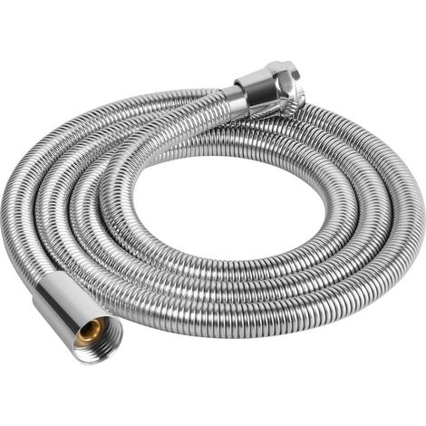 Brauseschlauch 1,5m Edelstahl mit Verdrehschutz, Chrom, G 1/2 Standardanschluss (1/5)